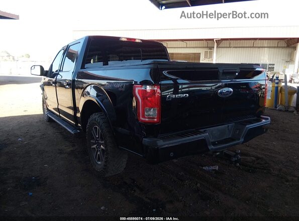 1FTEW1EP8GKF84386 2016 FORD F150 Black Tył lewy