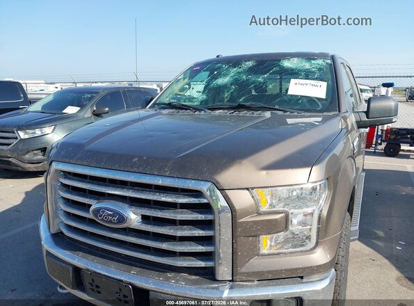 1FTEW1EP8HFB65142 2017 FORD F150 Gray Front view