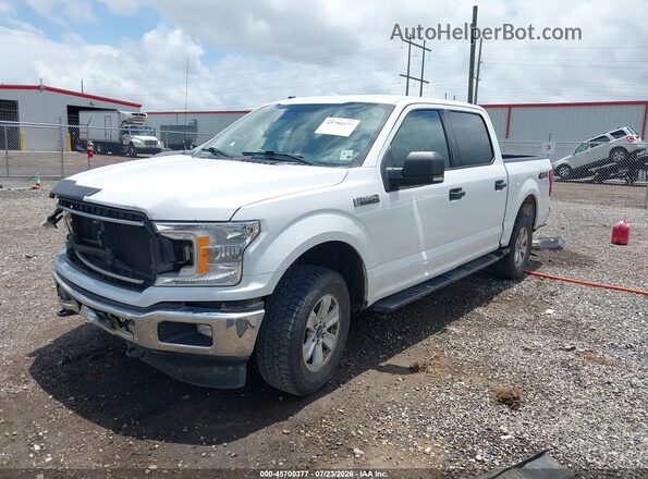 1FTEW1EP8JKF31582 2018 FORD F150 White Առջևի ձախ երեք քառորդ տեսարան