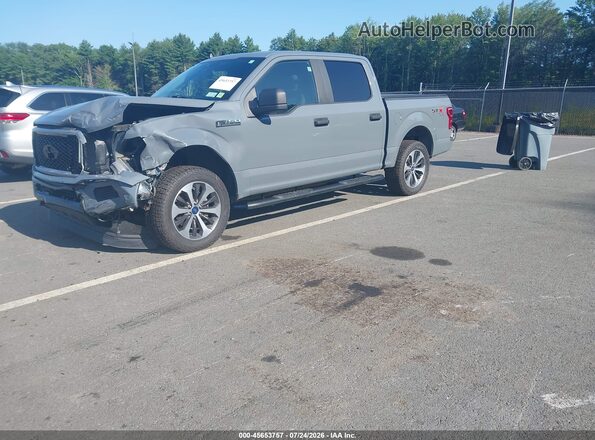 1FTEW1EP8LKE68521 2020 FORD F150 Серый Передняя левая четверть