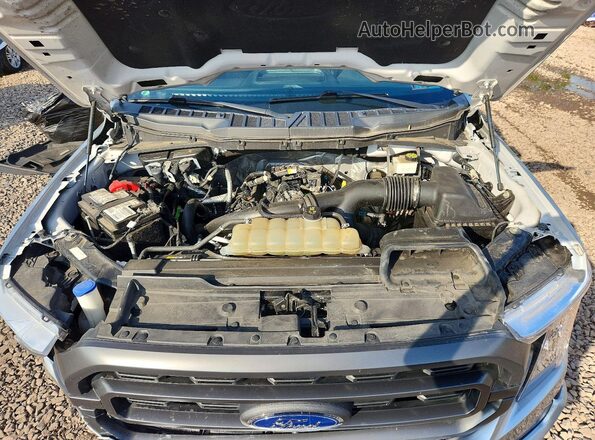 1FTEW1EP8MFC11613 2021 FORD F150 Серебряный Вид задней части салона