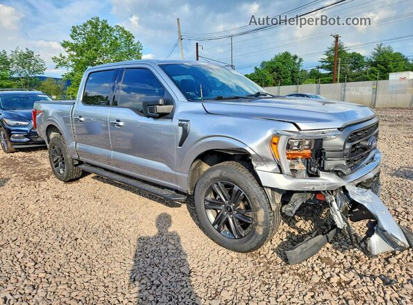 1FTEW1EP8MFC11613 2021 FORD F150 Серебряный Передняя правая четверть
