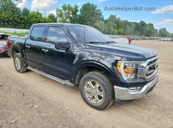 1FTEW1EP8MFC45082 2021 FORD F150 Black წინა მარჯვენა