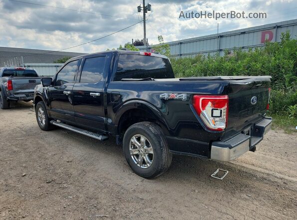 1FTEW1EP8MFC45082 2021 FORD F150 Black უკანა მარცხენა