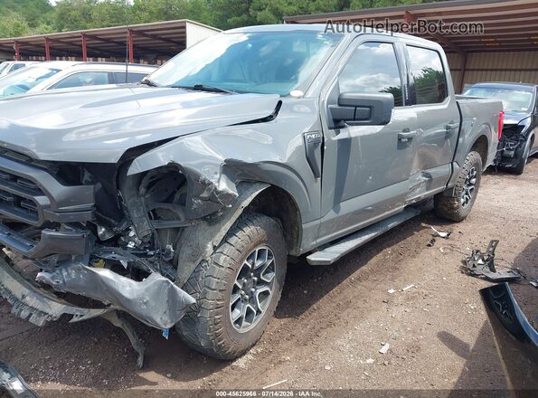 1FTEW1EP8MFC90541 2021 FORD F150 Gray Առջևի ձախ երեք քառորդ տեսարան