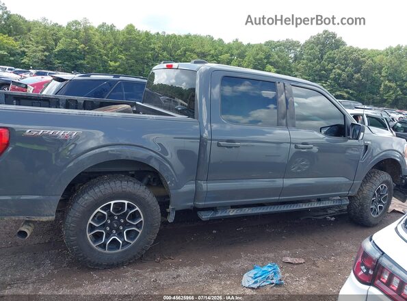 1FTEW1EP8MFC90541 2021 FORD F150 Gray Սալոնի հետևի տեսք