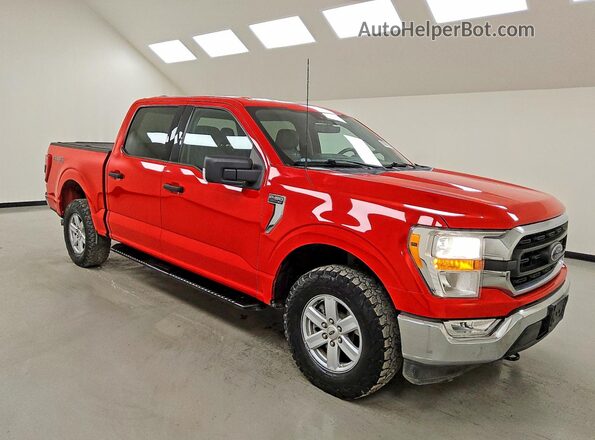 1FTEW1EP8MKE94456 2021 FORD F150 Red Front right