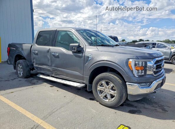 1FTEW1EP8PKG23705 2023 FORD F150 Gray Delantero derecho