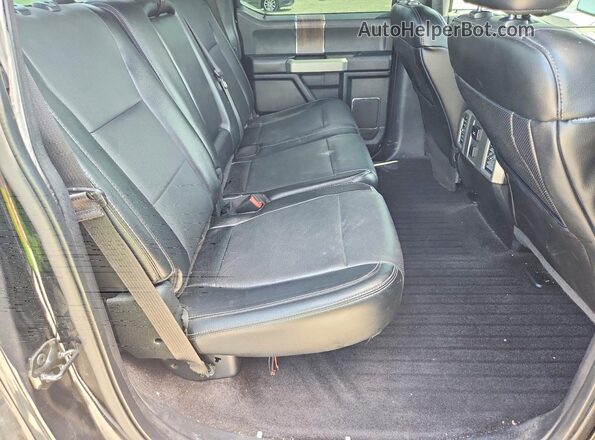 1FTEW1EP9GFB84054 2016 FORD F150 Black უკანა სავარძლების ხედი