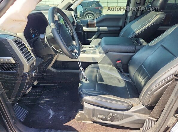1FTEW1EP9GFB84054 2016 FORD F150 Black წინა სალონის ხედი