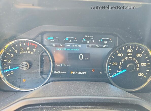 1FTEW1EP9GFB84054 2016 FORD F150 Black ხელსაწყოთა პანელის ხედი