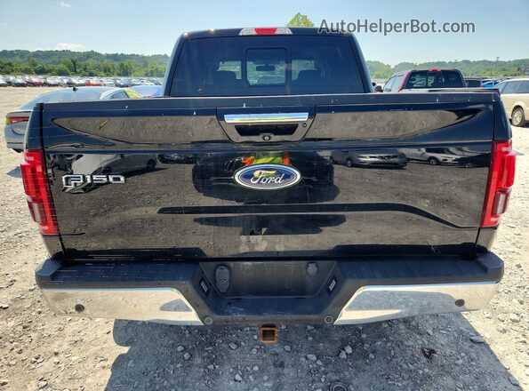 1FTEW1EP9GFB84054 2016 FORD F150 Black უკანა ხედი