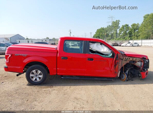 1FTEW1EP9GFC73073 2016 FORD F150 Red Vista interior de 360 grados
