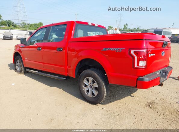 1FTEW1EP9GFC73073 2016 FORD F150 Red Trasero izquierdo