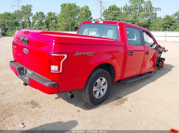 1FTEW1EP9GFC73073 2016 FORD F150 Red Trasero derecho