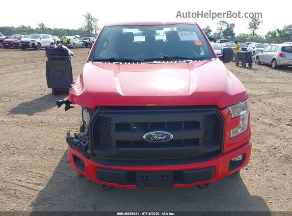 1FTEW1EP9GFC73073 2016 FORD F150 Red Vista interior trasera