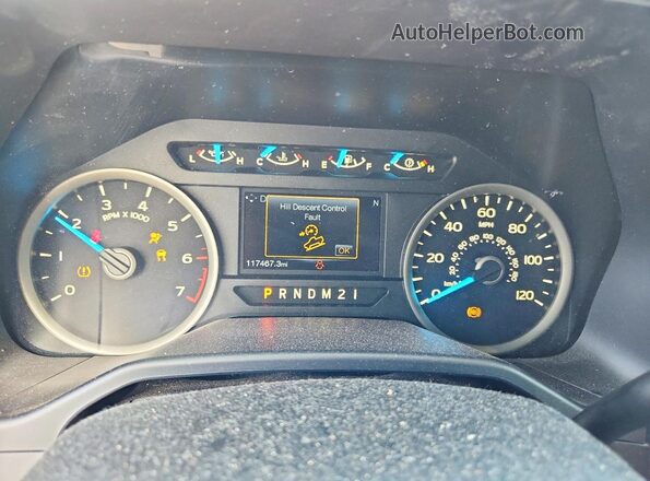 1FTEW1EP9GFC78743 2016 FORD F150 Серебряный Вид щитка приборов