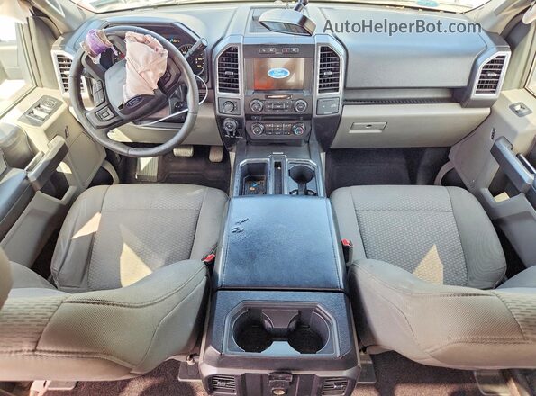 1FTEW1EP9GFC78743 2016 FORD F150 Серебряный Вид панели приборов