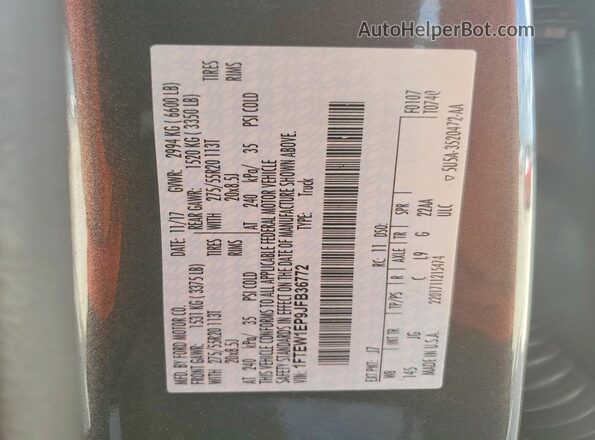 1FTEW1EP9JFB36772 2018 FORD F150 Charcoal Вид підкапотного простору