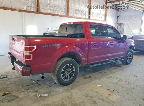 1FTEW1EP9JFE44797 2018 FORD F150 Red უკანა მარჯვენა