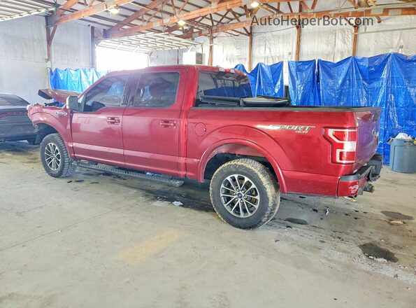 1FTEW1EP9JFE44797 2018 FORD F150 Red უკანა მარცხენა