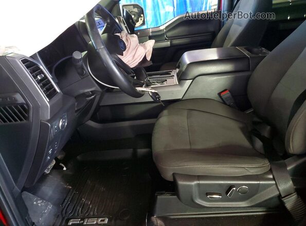 1FTEW1EP9JFE44797 2018 FORD F150 Red წინა სალონის ხედი