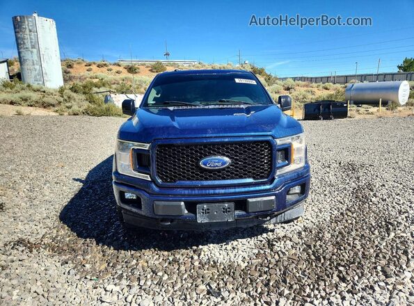 1FTEW1EP9JKC26379 2018 FORD F150 Blue Front view
