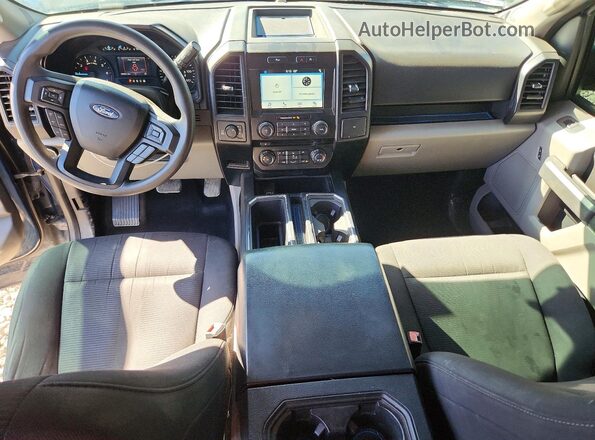 1FTEW1EP9JKC26379 2018 FORD F150 Blue Dashboard view