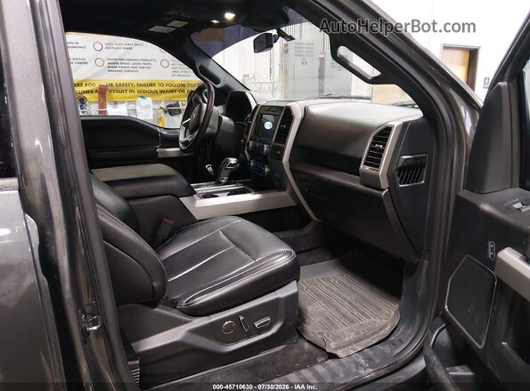 1FTEW1EP9JKD56078 2018 FORD F150 Серый Вид салона спереди