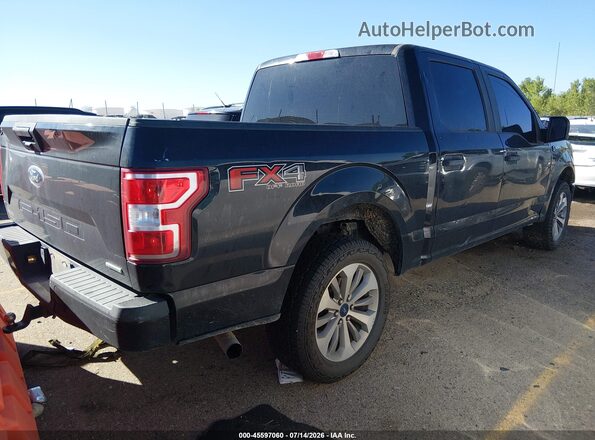 1FTEW1EP9JKE29434 2018 FORD F150 Черный Задняя правая четверть