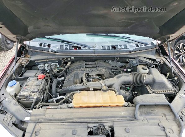 1FTEW1EP9JKF03824 2018 FORD F150 Red Vista interior trasera
