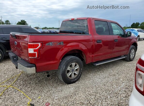 1FTEW1EP9JKF03824 2018 FORD F150 Red Trasero derecho