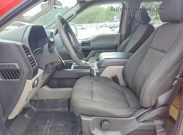 1FTEW1EP9KFB89036 2019 FORD F150 Red წინა სალონის ხედი