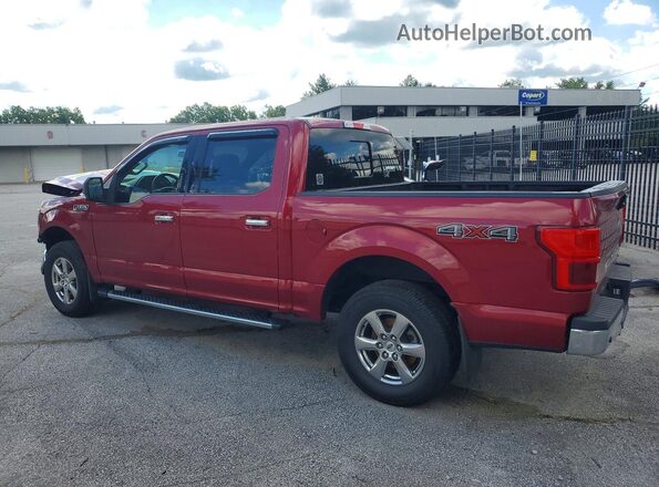 1FTEW1EP9KKF00181 2019 FORD F150 Maroon Հետևի ձախ