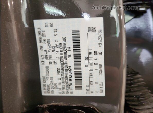 1FTEW1EP9LFB83299 2020 FORD F150 Серый Вид подкапотного пространства