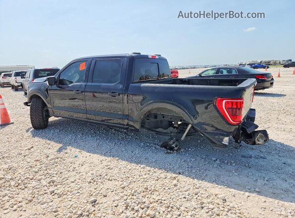 1FTEW1EP9NFB45235 2022 FORD F150 Black Rear left