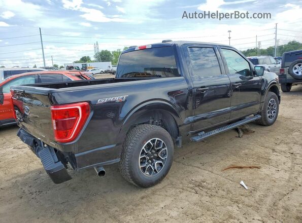 1FTEW1EP9NKD94089 2022 FORD F150 Black Tył prawy