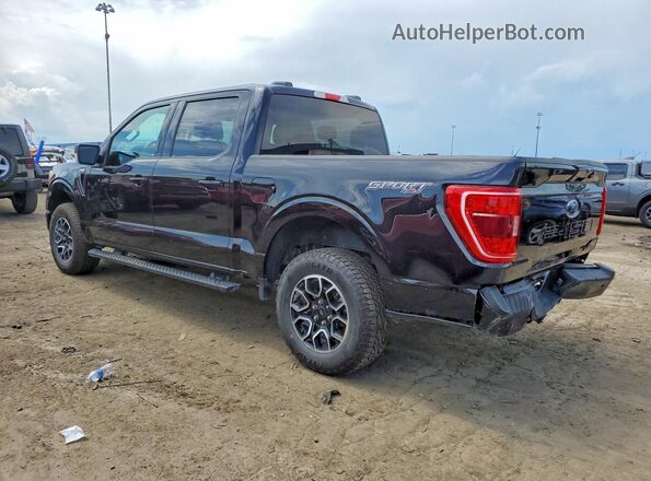 1FTEW1EP9NKD94089 2022 FORD F150 Black Tył lewy