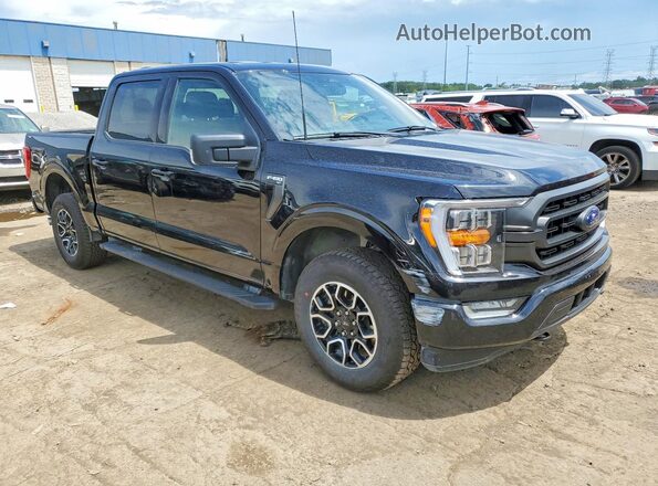 1FTEW1EP9NKD94089 2022 FORD F150 Black Przód prawy