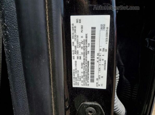 1FTEW1EP9NKD94089 2022 FORD F150 Black Widok komory silnika
