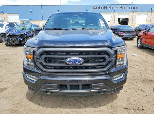 1FTEW1EP9NKD94089 2022 FORD F150 Black Widok z przodu