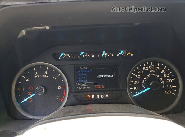 1FTEW1EPXJFA22439 2018 FORD F150 Black Вид щитка приладів