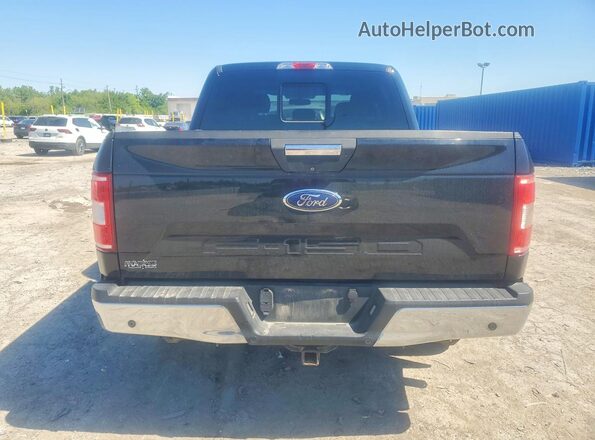 1FTEW1EPXJFA22439 2018 FORD F150 Black Вид ззаду