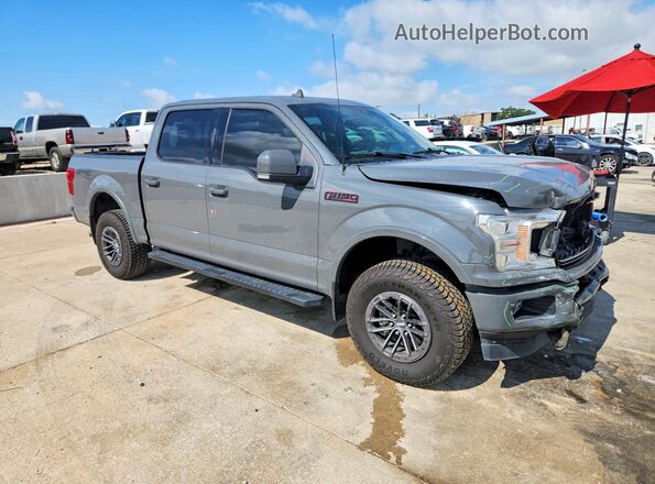 1FTEW1EPXJFD35751 2018 FORD F150 Серый Передняя правая четверть