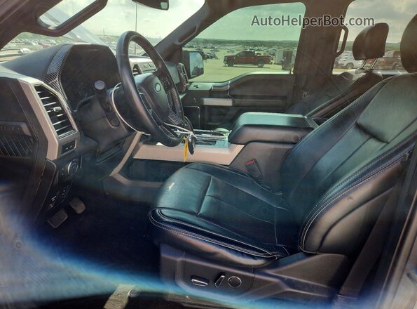 1FTEW1EPXJFD35751 2018 FORD F150 Серый Вид салона спереди