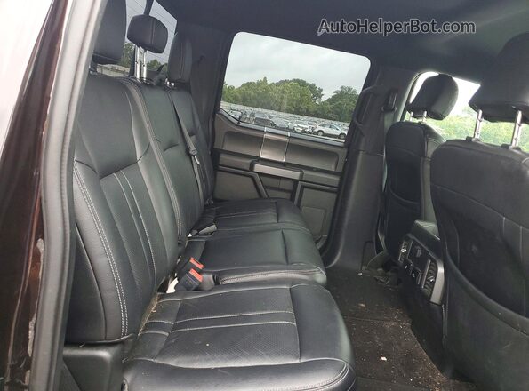 1FTEW1EPXJFE55856 2018 FORD F150 Burgundy Вид задніх сидінь
