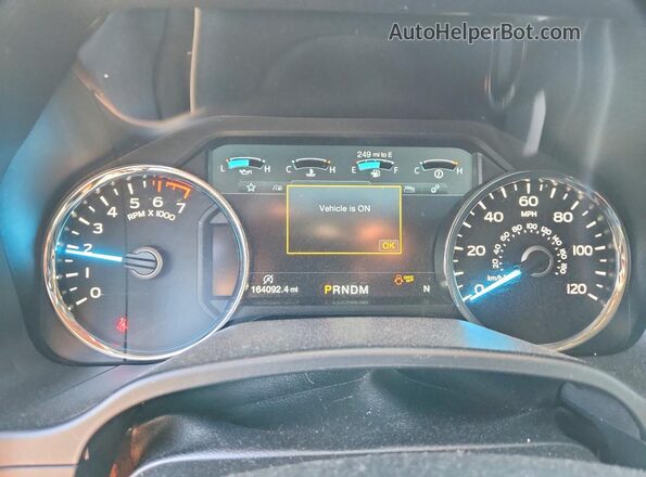 1FTEW1EPXLKD16093 2020 FORD F150 Charcoal Вид щитка приладів