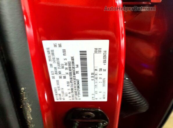 1FTEW1EPXMKD46437 2021 FORD F150 Red Widok komory silnika