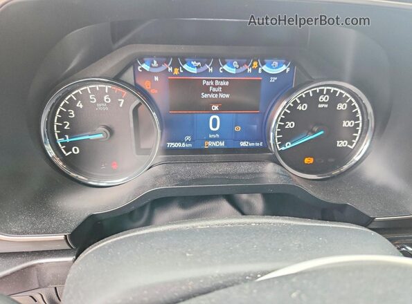 1FTEW1EPXMKE49759 2021 FORD F150 Gray Vista del cuadro de instrumentos