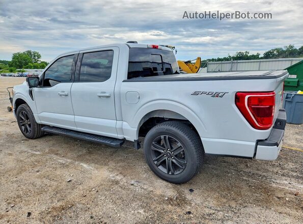 1FTEW1EPXMKE49759 2021 FORD F150 Gray Trasero izquierdo